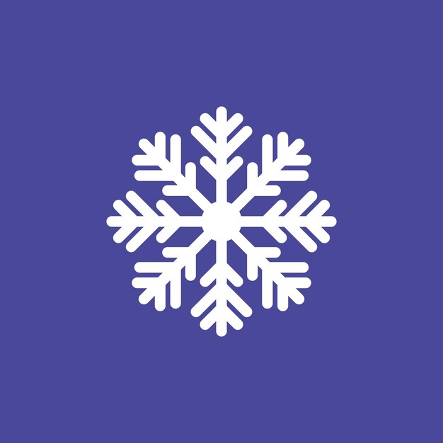 Вектор Икона снежинки иллюстрация красивой зимней снежинки