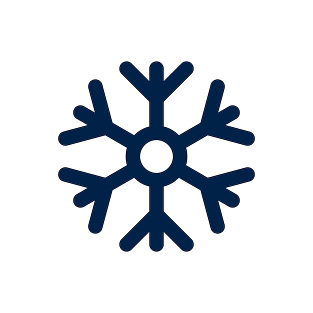 Vector snowflake icon vector sign symbol