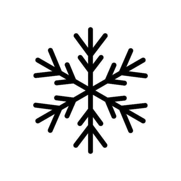 Vettore snowflake icon vector design semplice