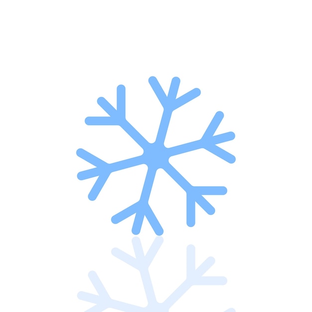 Snowflake icon Winter symbol Christmas sign vector illustration