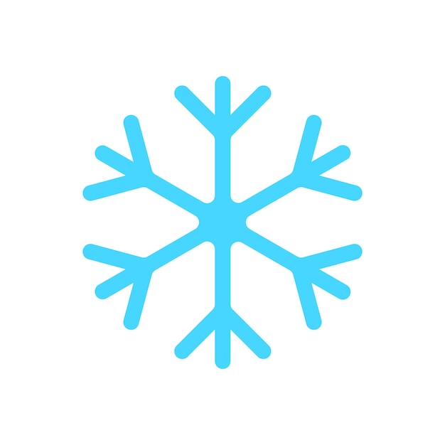 Snowflake icon Winter symbol Christmas sign vector illustration