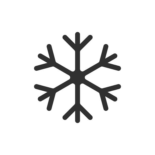 Snowflake icon Winter symbol Christmas sign vector illustration