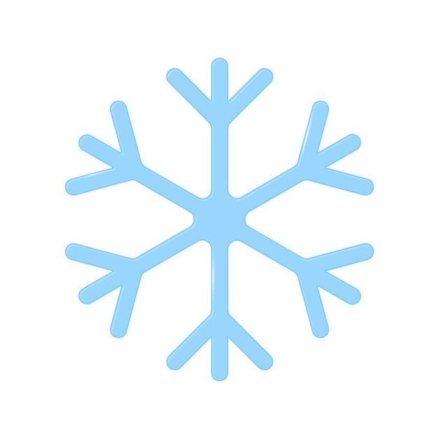 Snowflake icon winter symbol