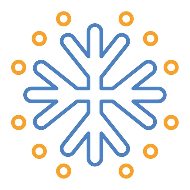 Vector snowflake icon