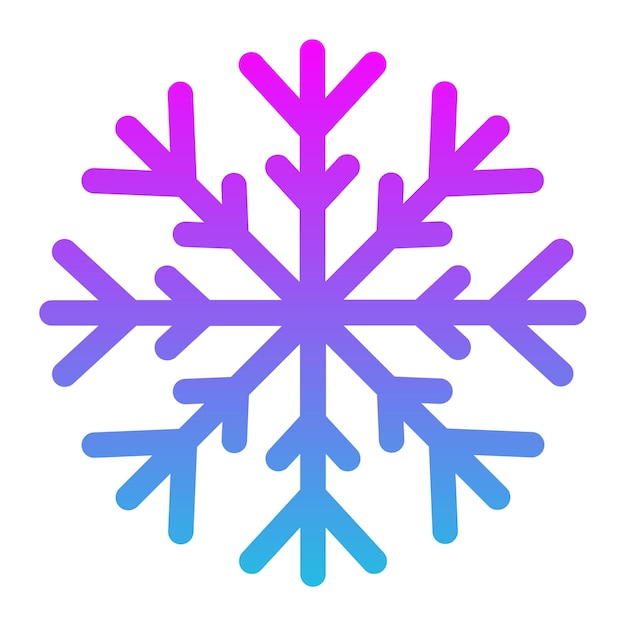 Vector snowflake icon