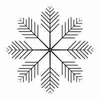 Vector snowflake icons set