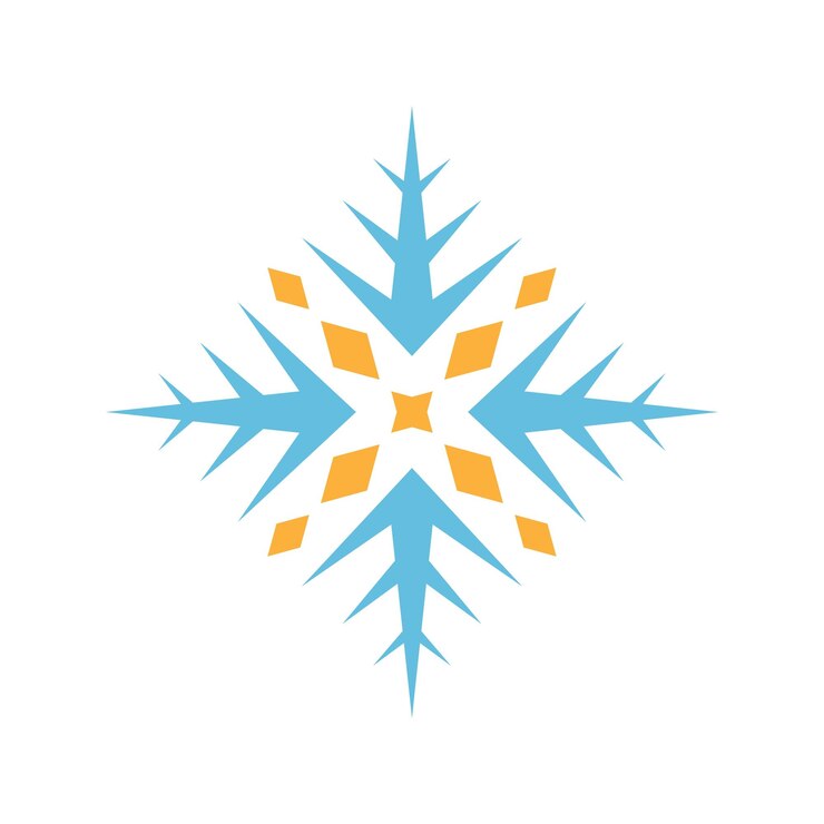 वेक्टर snowflake logo icon