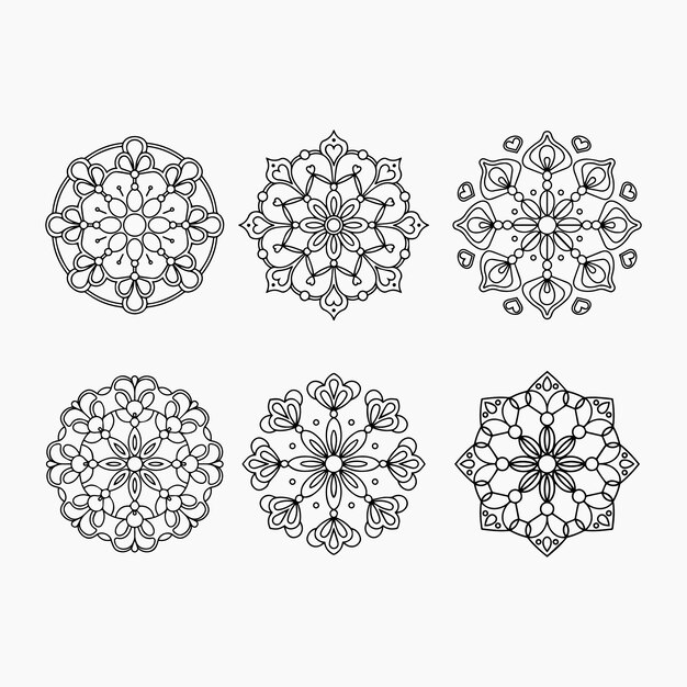 snowflake Mandala Coloring Book