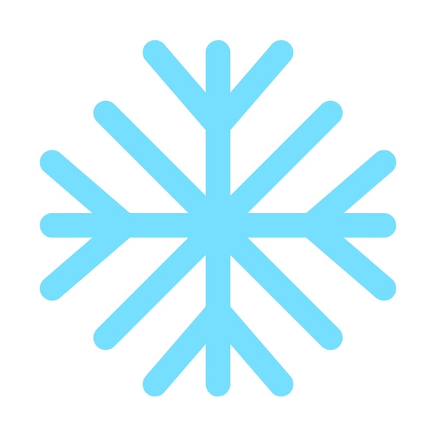 Snowflake outline vector illustration