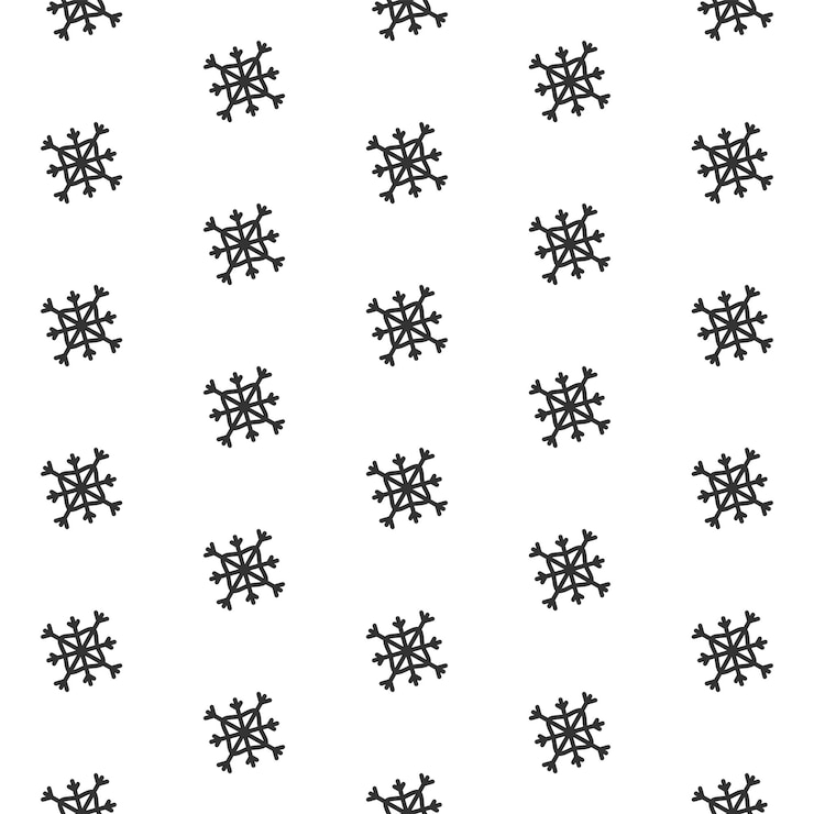 Vector snowflake pattern snowflake vector pattern each snowflake is grouped individually