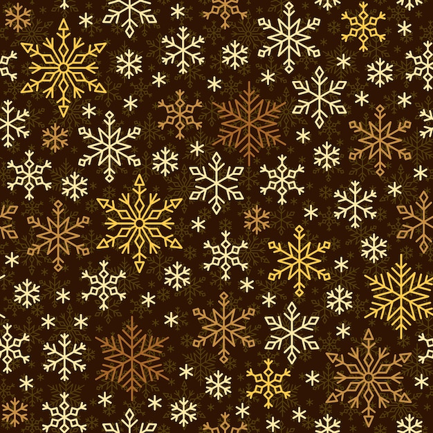 Vector snowflake seamless pattern, winter snow line ornamrnt, paper wrap,  .