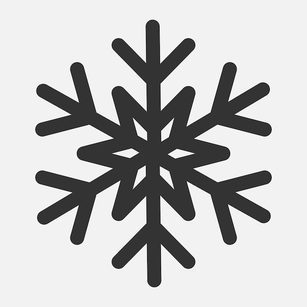 Snowflake template for winter holiday cards