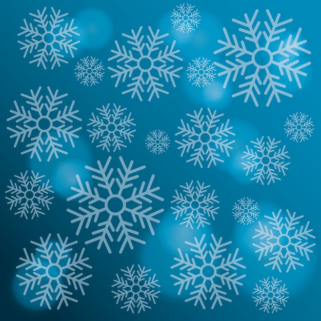 snowflake winter cold merry christmas snowfall frozen icon