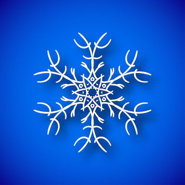 Snowflake with shadow