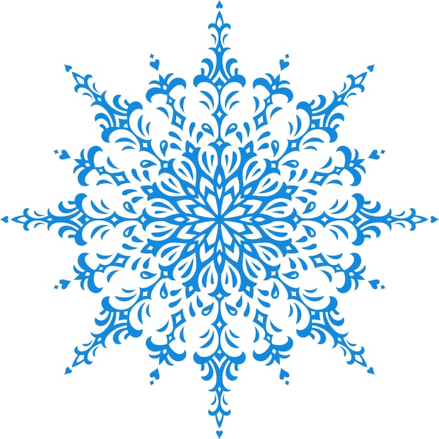 Vector snowflake4