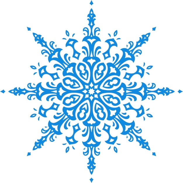 Vector snowflake5