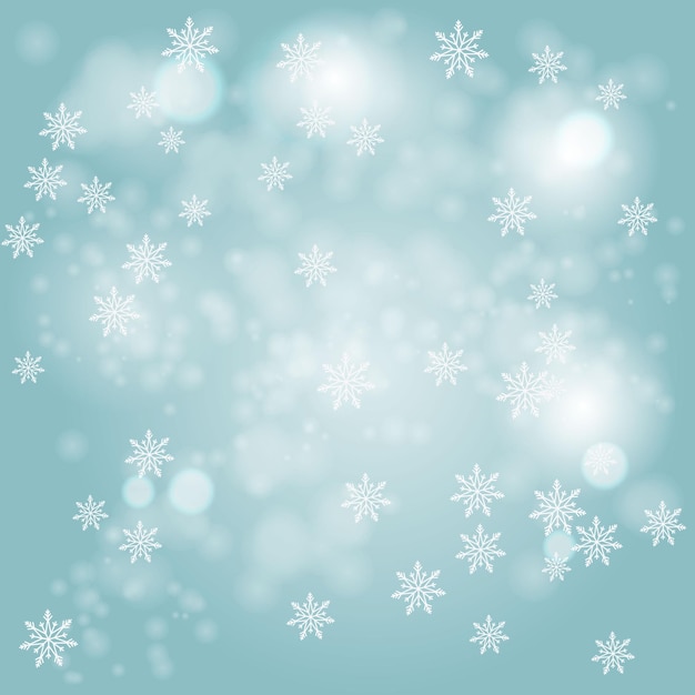 Snowflakes background Bokeh