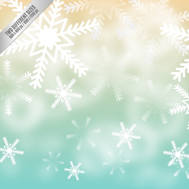 Snowflakes background in gradient style