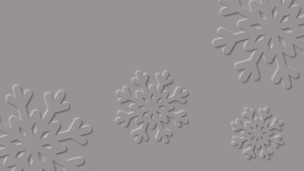 Snowflakes background paper art design