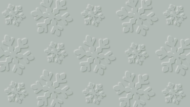 Vector snowflakes background paper art design