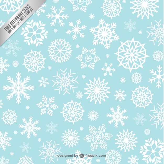 Snowflakes background pattern