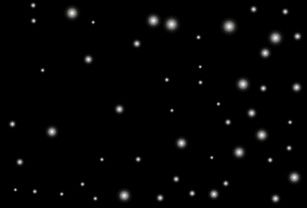 Snowflakes on a black background vector