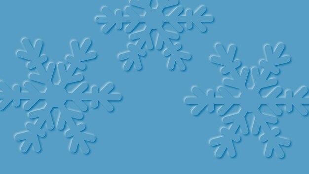 Снежинки синий фон