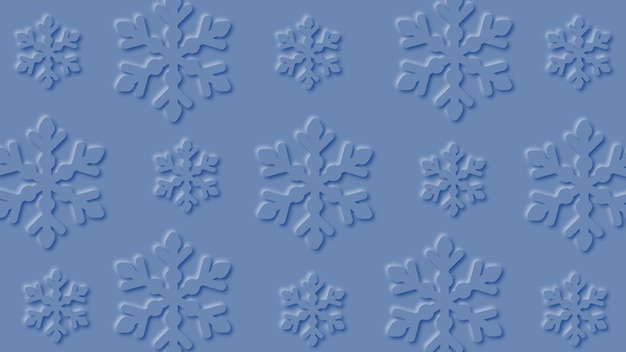 Vector snowflakes blue background