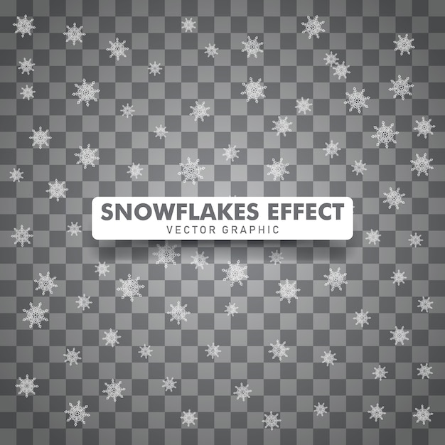 Snowflakes christmas isolated transparent background.