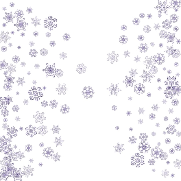 Snowflakes Christmas and New Year holiday banner