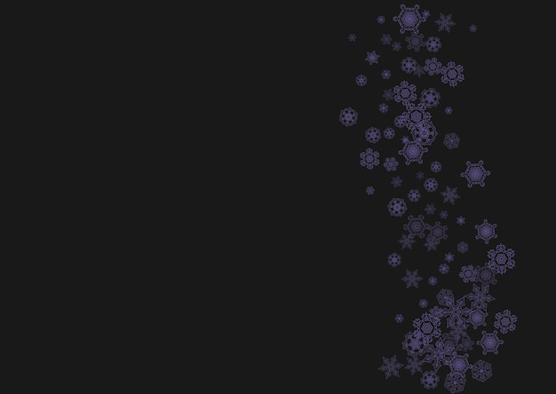 Snowflakes Christmas and New Year holiday banner