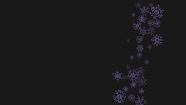 Vector snowflakes christmas and new year holiday banner