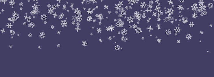 Vector snowflakes falling from the sky