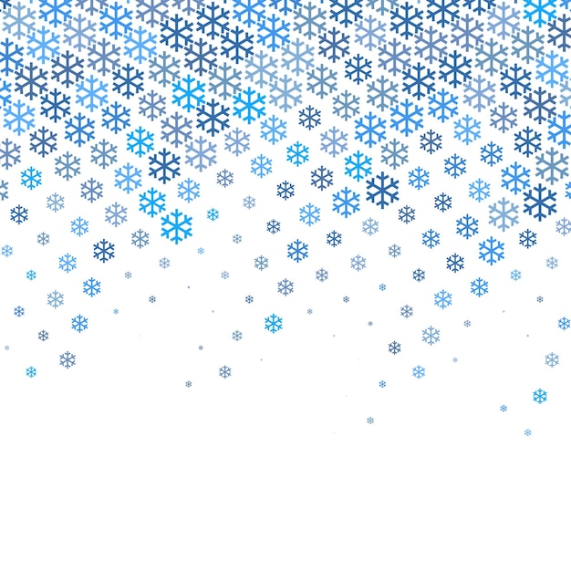 Snowflakes gradient Christmas or New Year abstract background