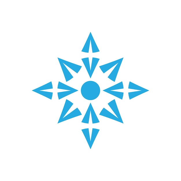 Snowflakes icon and symbol ilustration