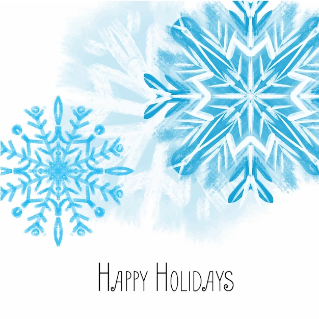 Snowflakes illustration in blue color