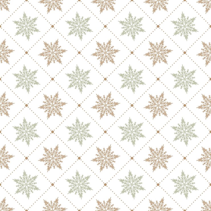 Snowflakes pattern for winter background. Creative and retro style illustration
