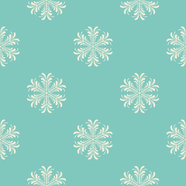Modello di fiocchi di neve per sfondo invernale. illustrazione in stile creativo e retrò