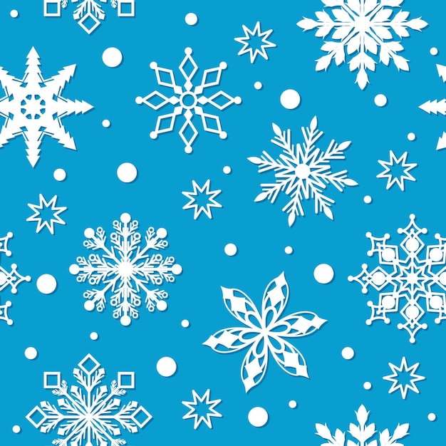 Snowflakes Seamless Background