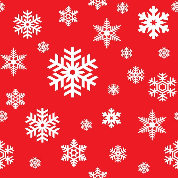 Snowflakes seamless pattern