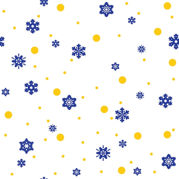 Snowflakes seamless pattern