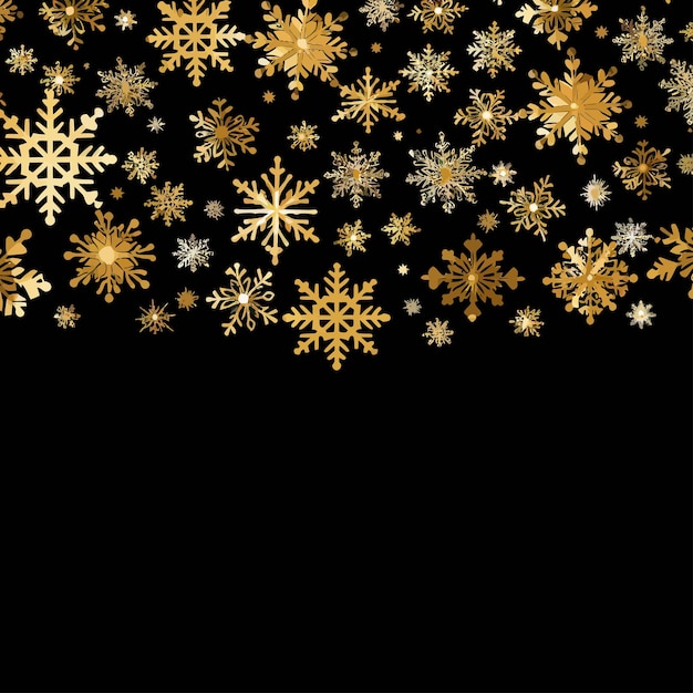 Vector snowflakes seamless pattern