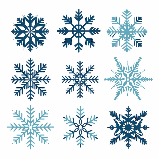 snowflakes seamless pattern