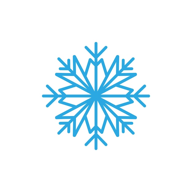 Snowflakes style design illustration