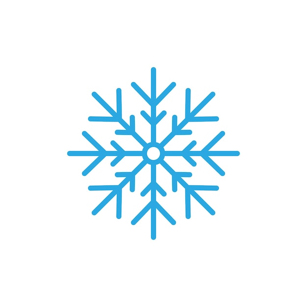 Snowflakes Style Design illustration