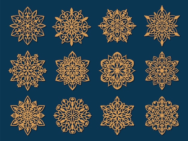 snowflakes thin line icon set such as pack of simple snowflake snowflake snowflake icons