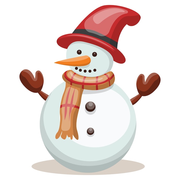Snowman Character Collection Snowman set geïsoleerd Vector illustratie voor kerstontwerp