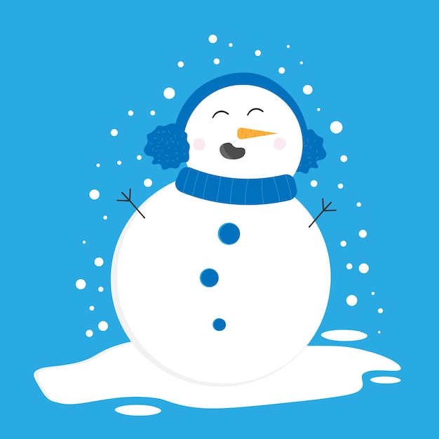 Snowman Christmas illustration