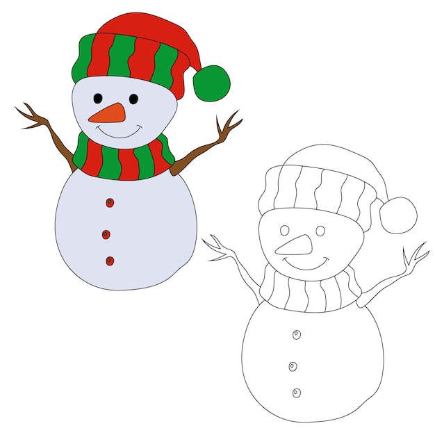 Snowman Clipart for Lovers of Winter Season This Winter Theme Snowman Vector Suits Christmas