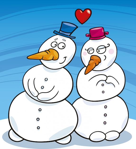 snowman in love